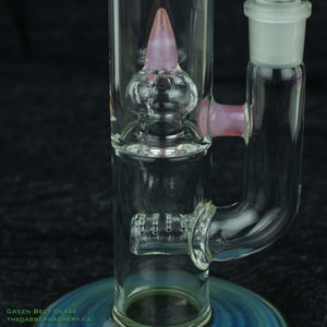 Fumed Inline Imperial Tube by Green Belt Glass