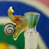 2024 19mm Snail Bowl 9 by Browski Glass