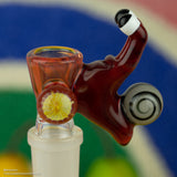 2024 19mm Snail Bowl 12 by Browski Glass