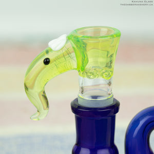 2024 18mm 4 Hole Scalien Bowl 13 by Kahuna Glass