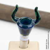 Irrid Triple Horn 14mm Slide by OEKP Glass
