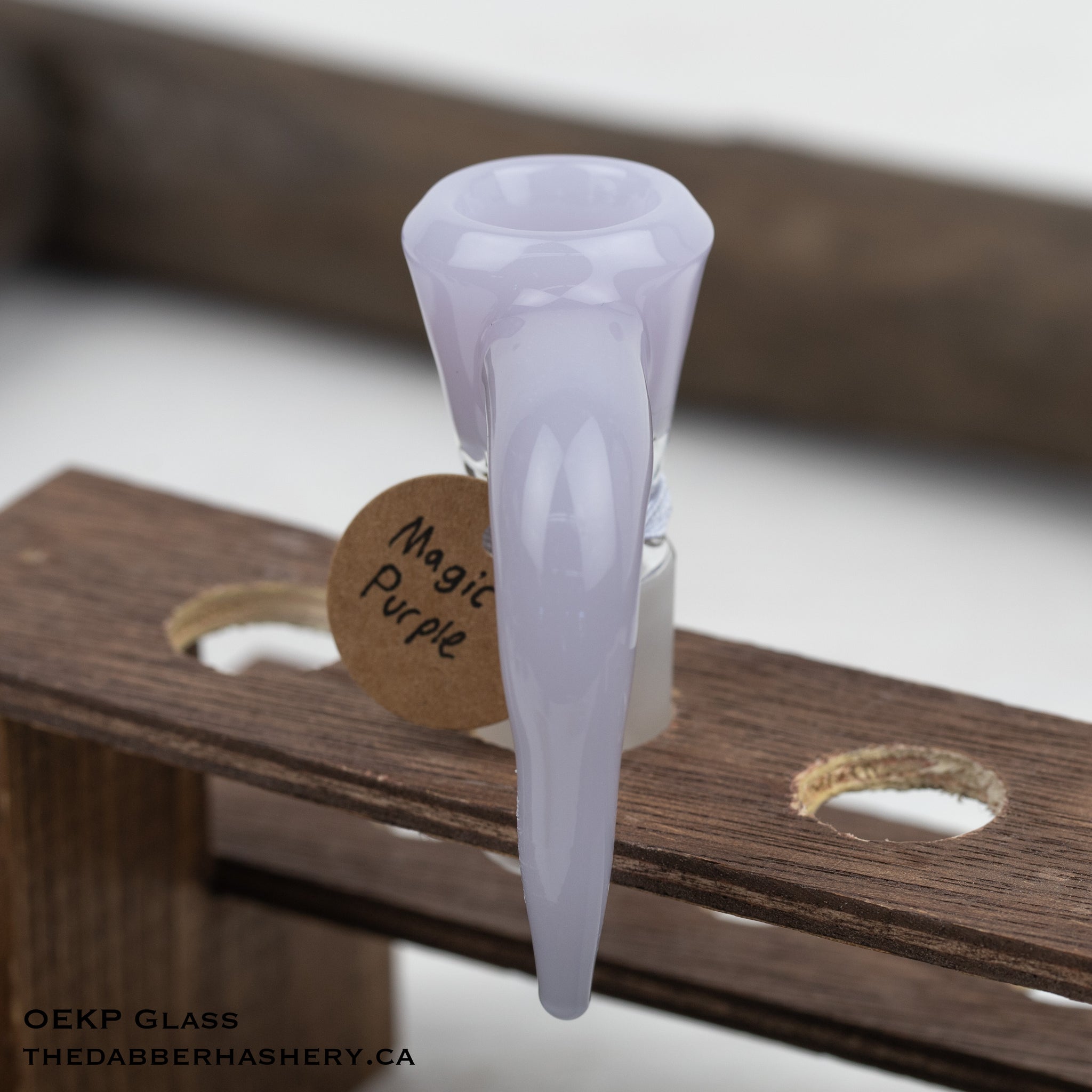 Magic Purple Single Horn 19mm Slide by OEKP Glass – The Dabber Hashery