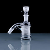 Latticino 14mm Ash Catcher Set by John Honey Glass