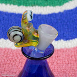 Snail Slide Bowl by Browski Glass