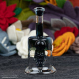 Half Colour Skull Perc Jammer by Flavourtown Glass