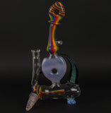 Rainbow Heady Gibline by Gibsons Glassworks