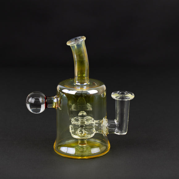 Fumed Mini Disc Perc Rig by Flavourtown Glass