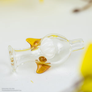 Clear Scalien Bubble Cap by Kahuna Glass