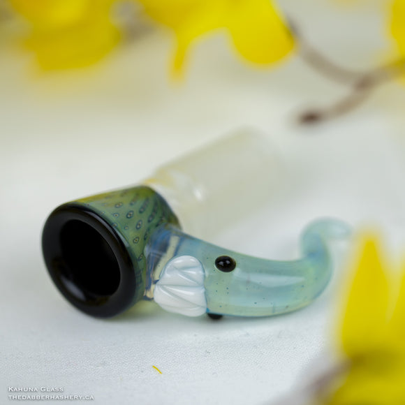 Scalien 4-hole 19mm Bubble Trap Bowl by Kahuna Glass