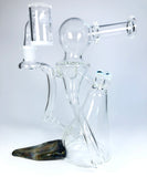 Clear Slug Cycler by Browski Glass