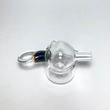 Flat Handle Color Accent Bubble Cap by Mylene Glass World