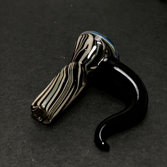 Fully Worked Horn Slide 14mm by East Coast Glassworks