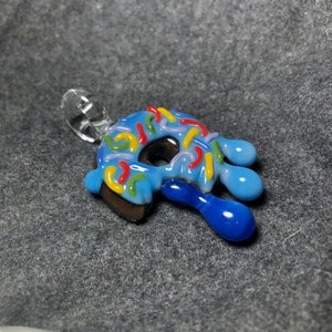 Drippy Donut Pendant by Jam Bear Glass